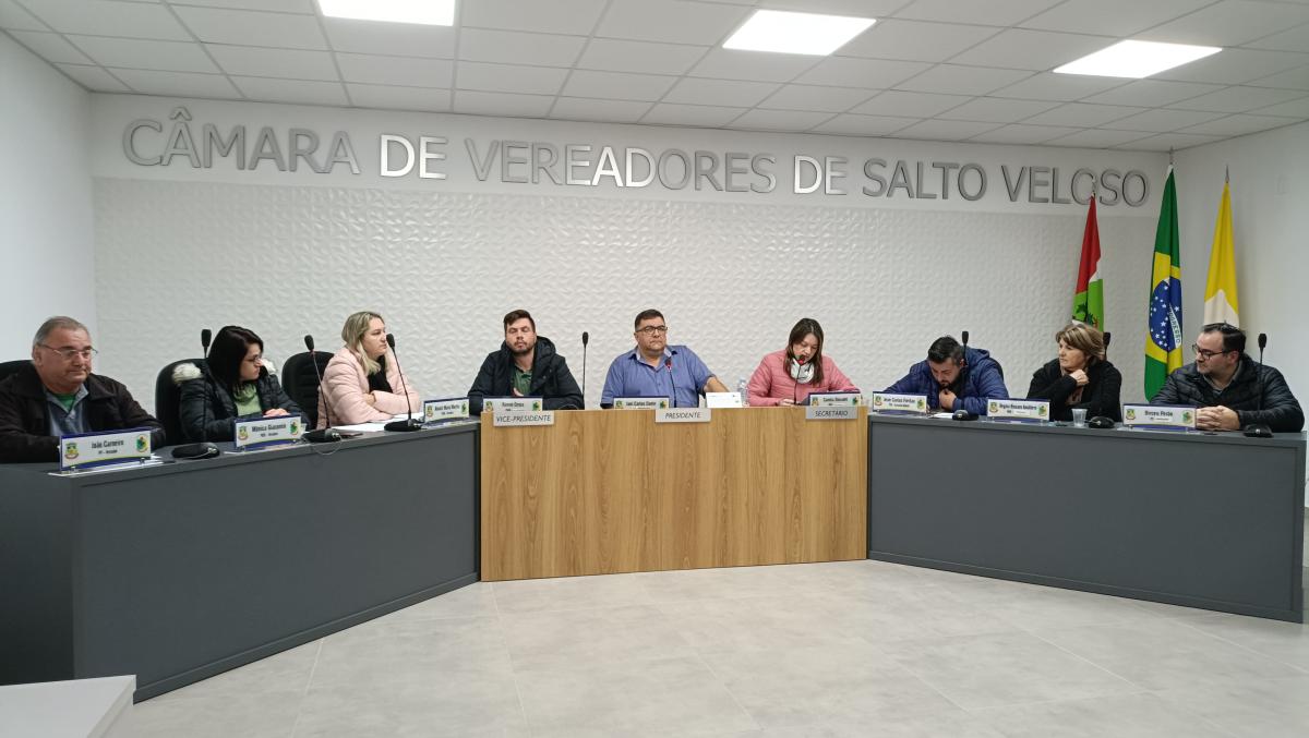 Câmara de vereadores de Salto Veloso aprova projeto de lei prevendo convênio com a ACISV
