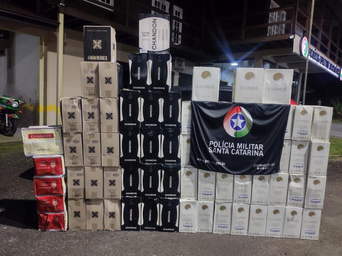 Polícia Militar Rodoviária Apreende 420 Garrafas de Vinho