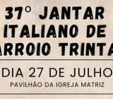 37º Jantar Italiano acontece neste sábado em Arroio Trinta
