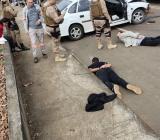 Perseguição policial termina em acidente e pessoas presas em Joaçaba