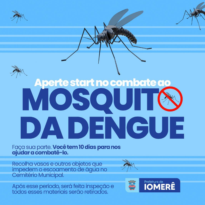 Município de Iomerê está infestado pelo mosquito da dengue