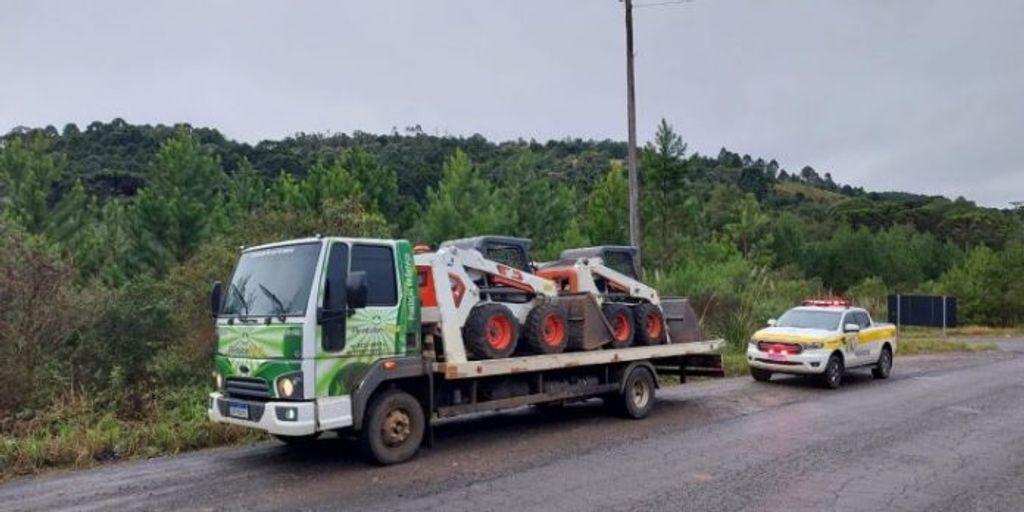 Caminhão furtado em Capinzal é recuperado em Caçador